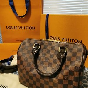 Louis Vuitton Speedy B 25 in Damier Ebene